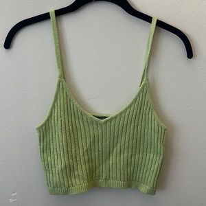 Knit Green Tank Top